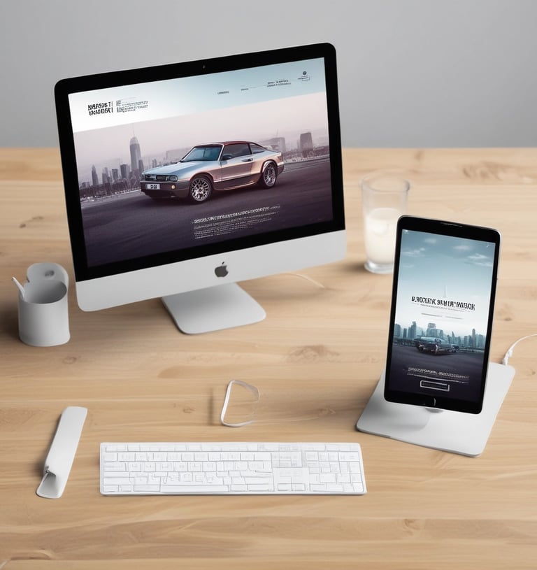 un écran d'ordinateur et un téléphone sur un bureau