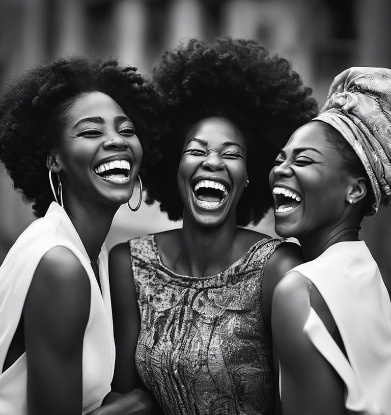 three women sitting wooden bench by the tulip flower field
