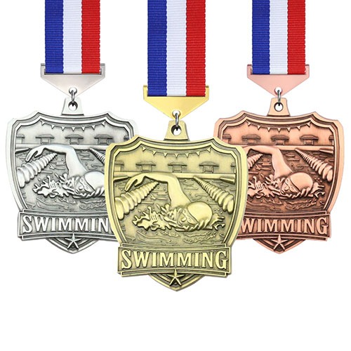 Swimming contest medals factory