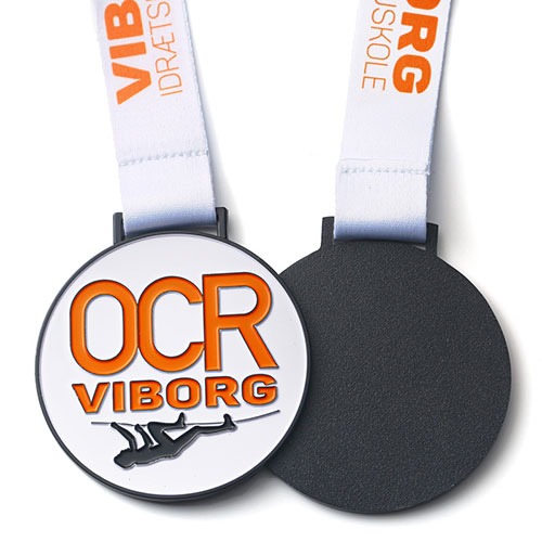 Custom made sports medals with painted enamel craft.