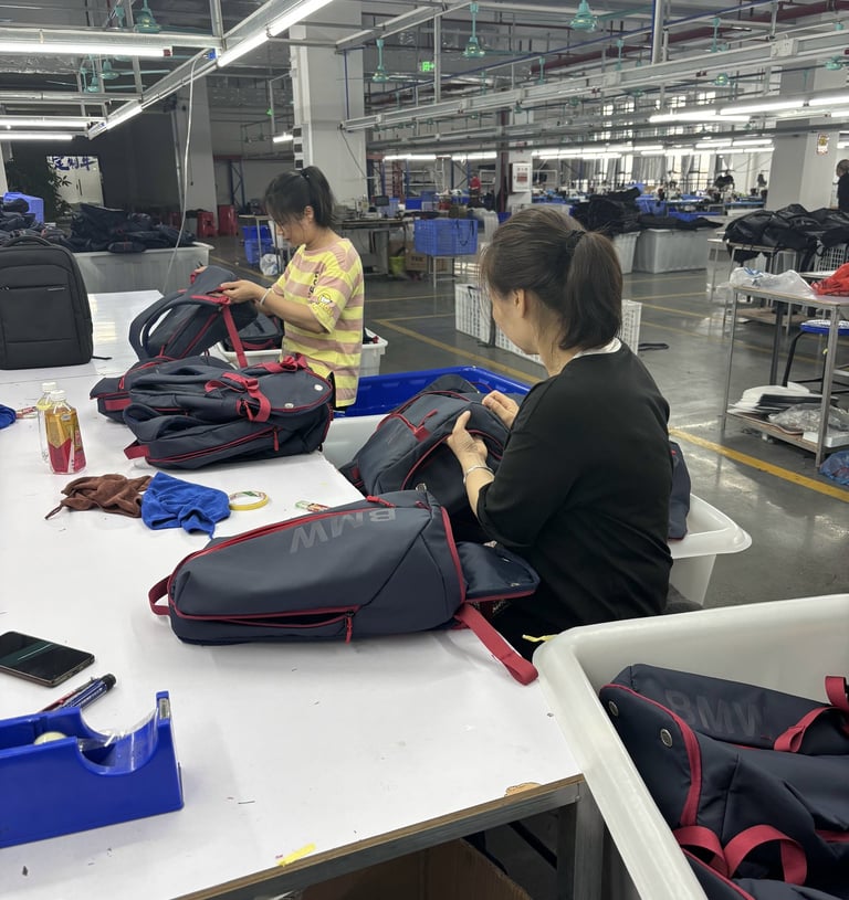 BACKPACK MANUFACTURER WORKSHOP
