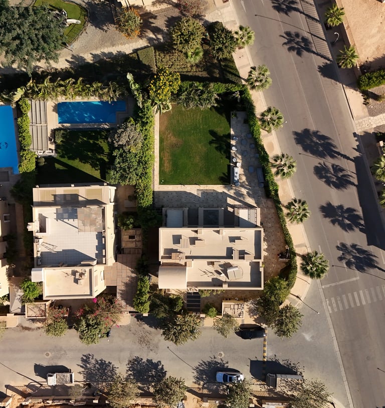 Allegria standalone villas aerial photo