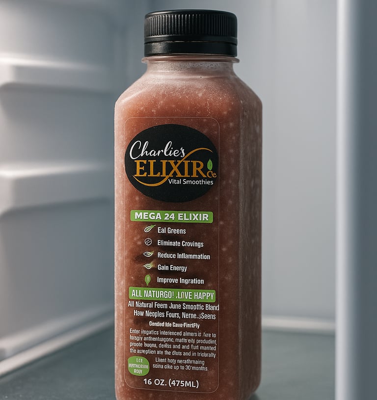 detox drink in the fridge