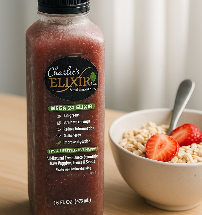 detox drink at breakfast
