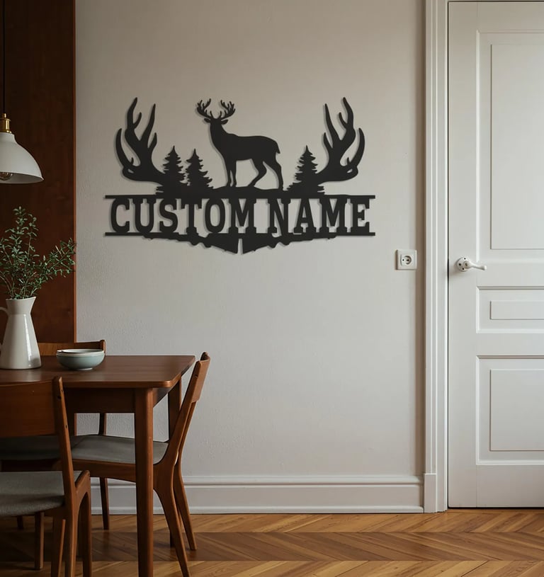 Modern metal wall art, contemporary home decor pieces