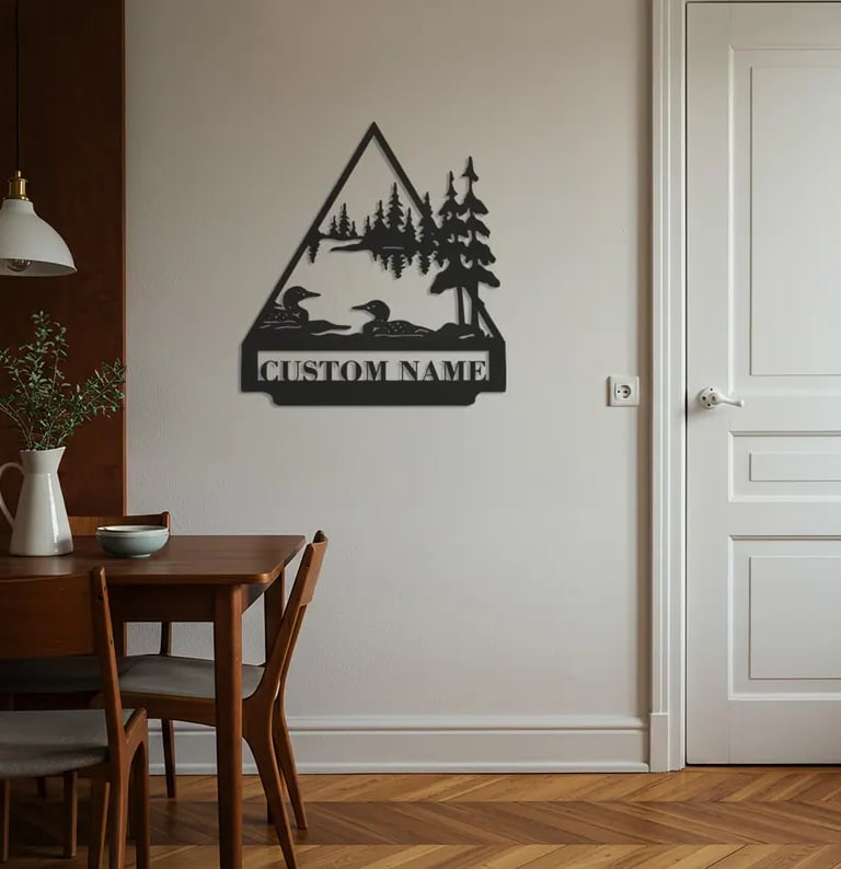 Modern metal wall art, contemporary home decor pieces