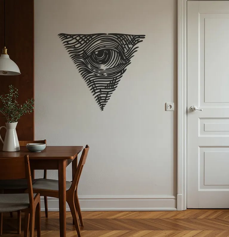 Modern metal wall art, contemporary home decor pieces