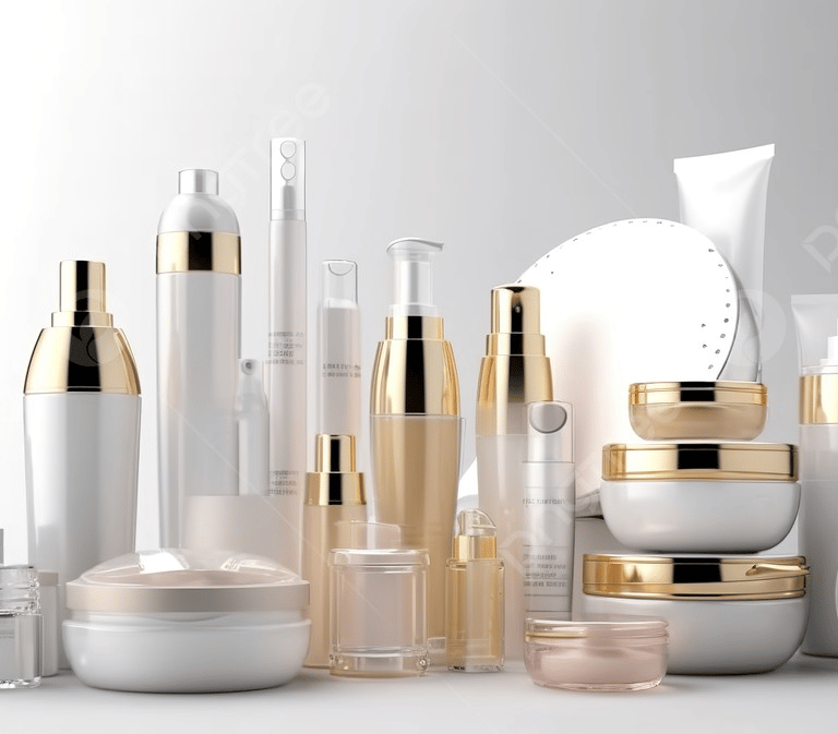 embalagens de frascos e potes de produtos cosméticos convencionais
