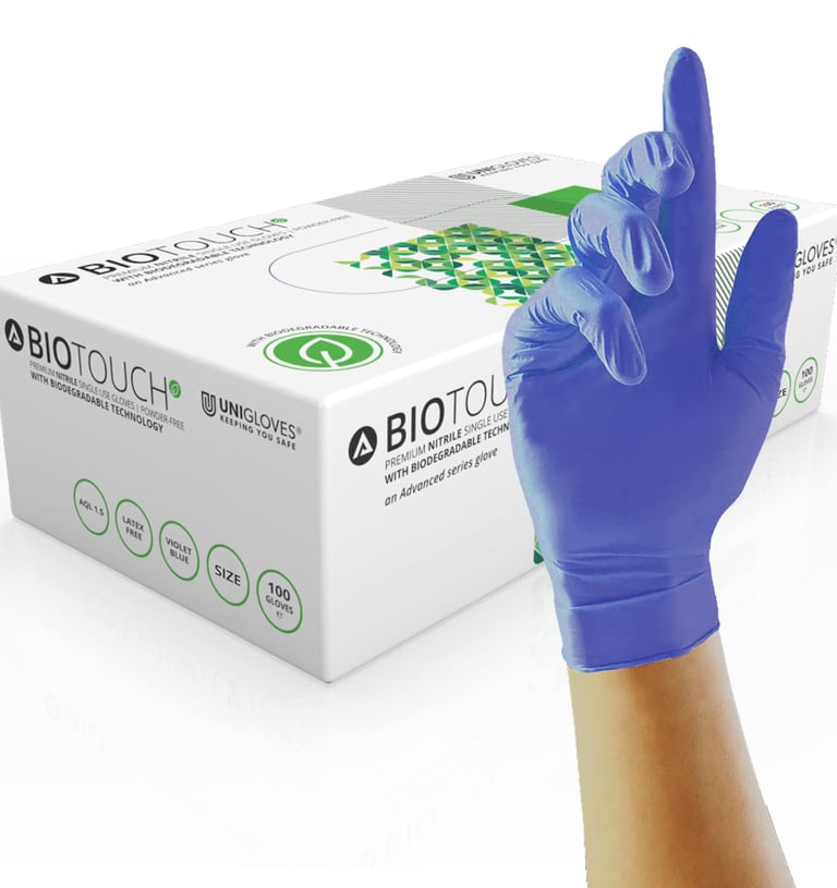 a person's hand in a gloved glove
