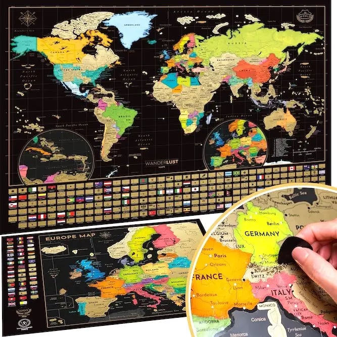 Scratch Off World Map