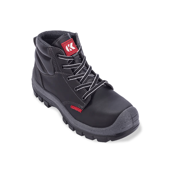 Bota de seguridad unisex, con puntera en policarbonato para riesgos de impacto o compresión.