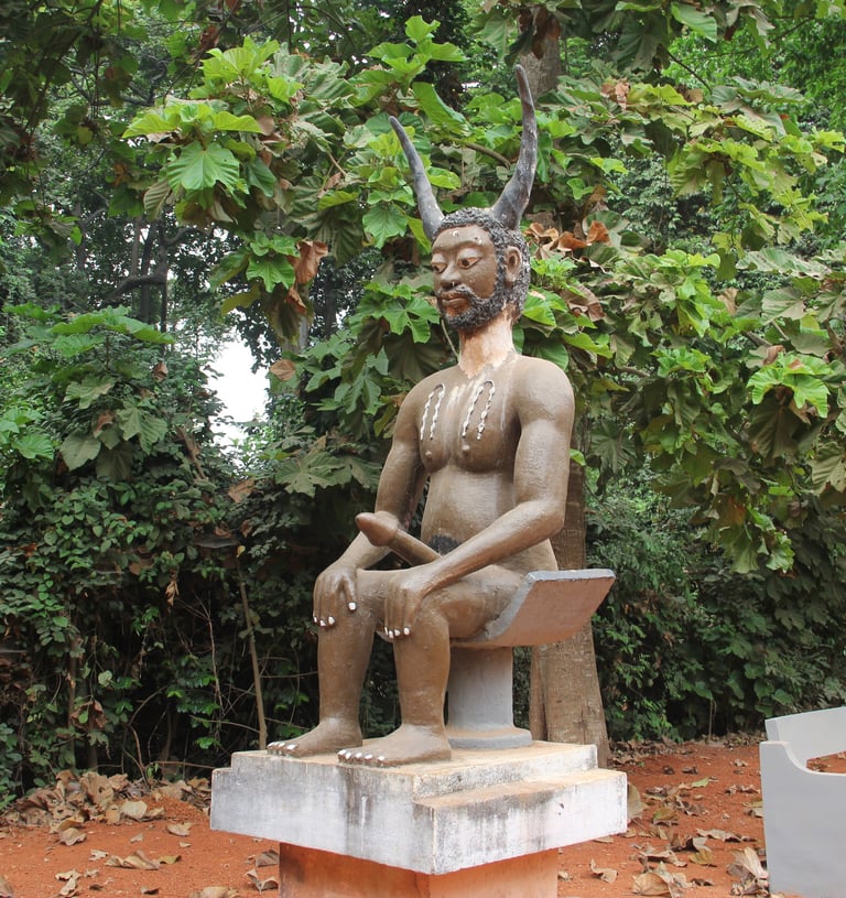 Divinité Vodoun Tolegba, Forêt sacrée de Kpassé, Ouidah 