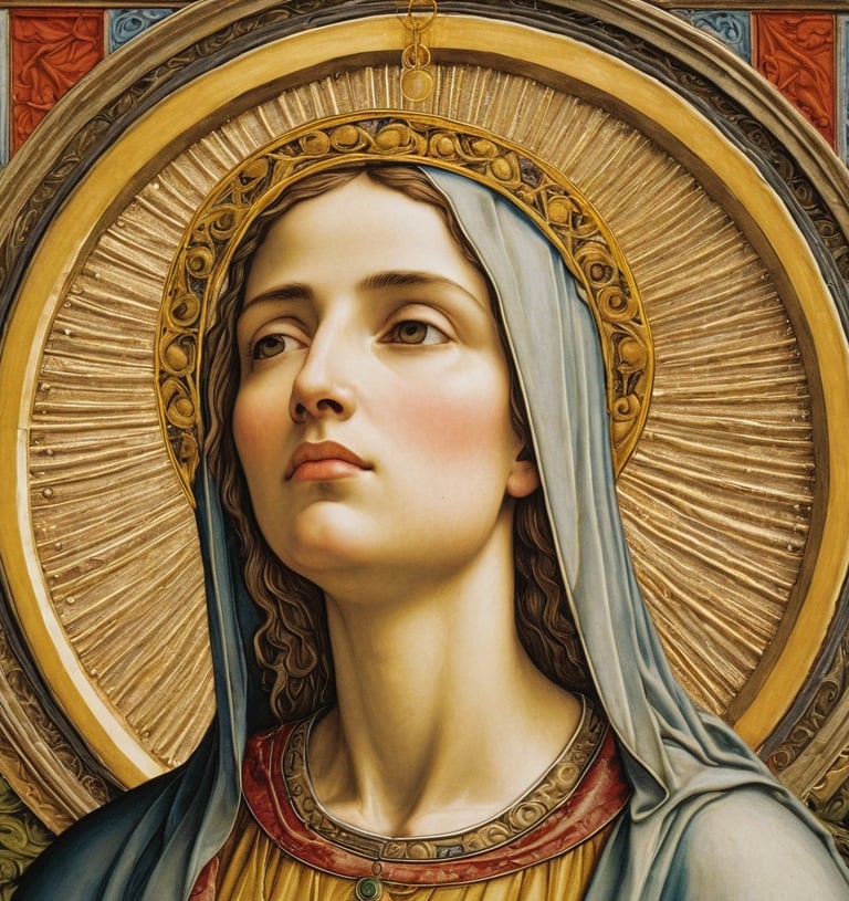 holy woman contemplating 