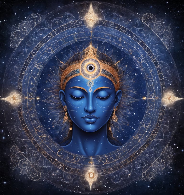 goddess inside a horoscope 