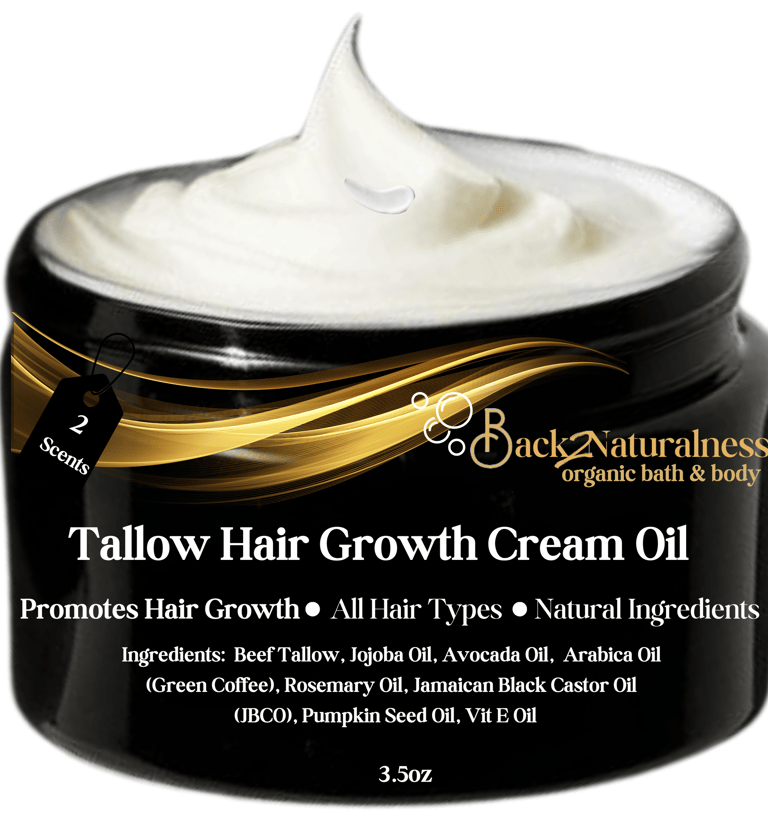 back2naturalness tallow hiar growth oil cream