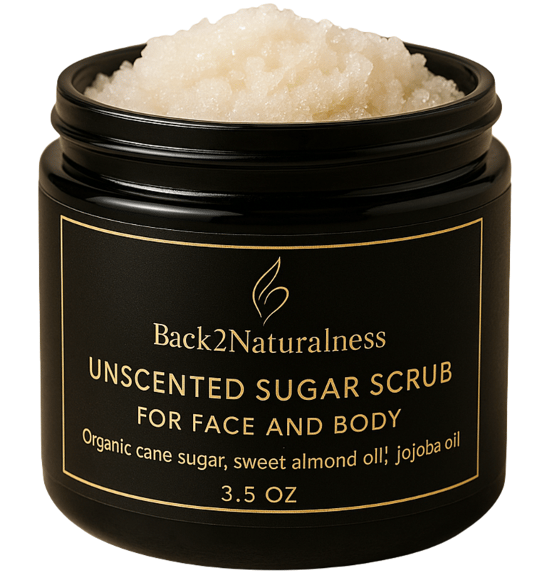 back2naturalness unscented sugar scrub