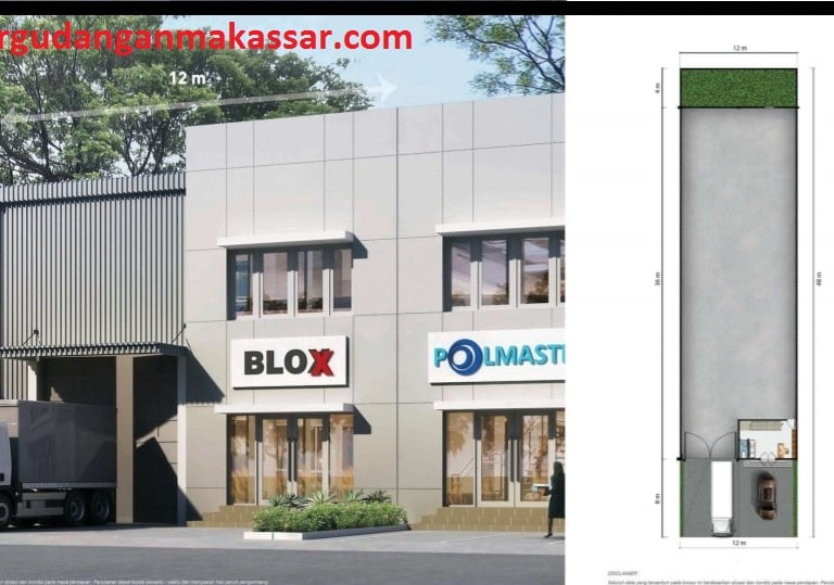 Pergudangan Summarecon Makassar 12x48 dengan kantor