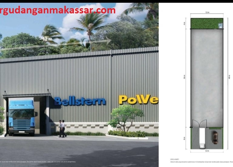 Pergudangan Summarecon Makassar 12 x 48 tanpa kantor