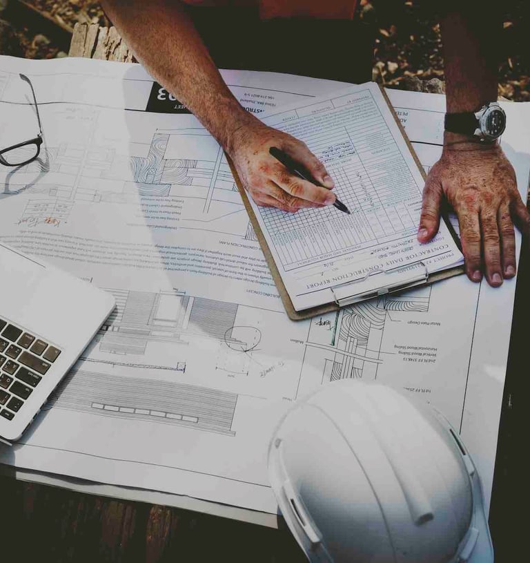 Builder with checklist and admin systems