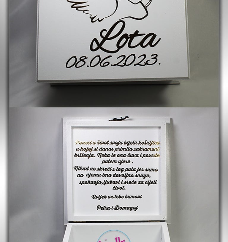 Set kutija uspomena za djevojčicu i dječaka