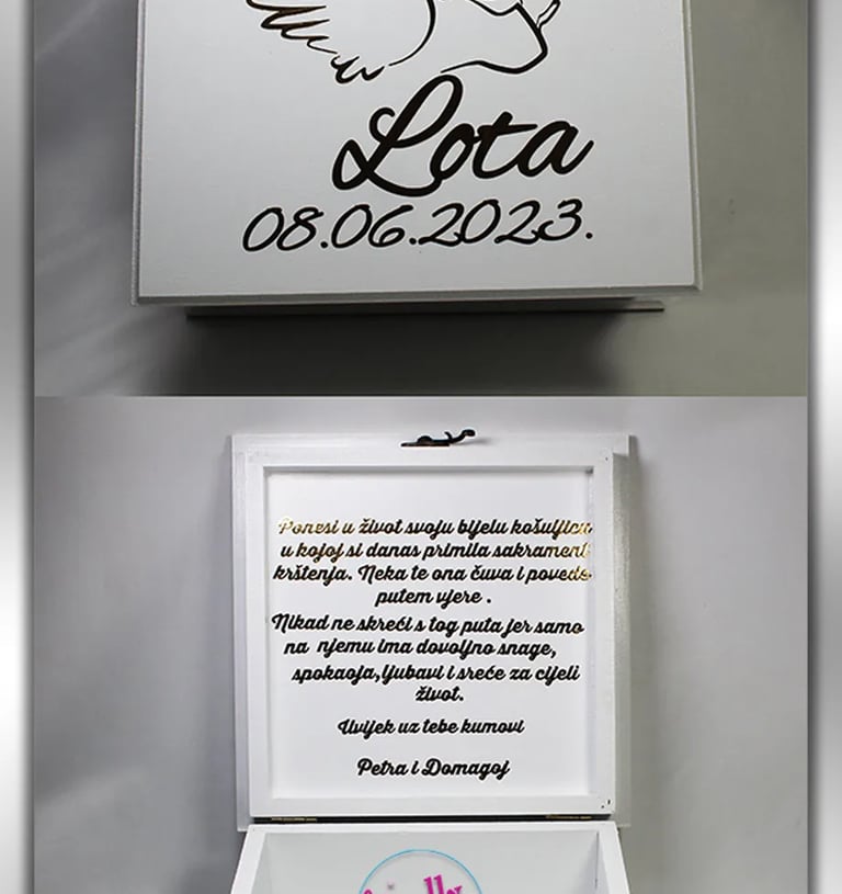 Set kutija uspomena za djevojčicu i dječaka