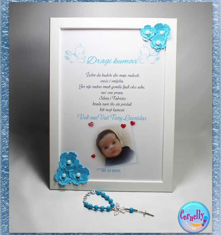 okvir zahvale za kuma