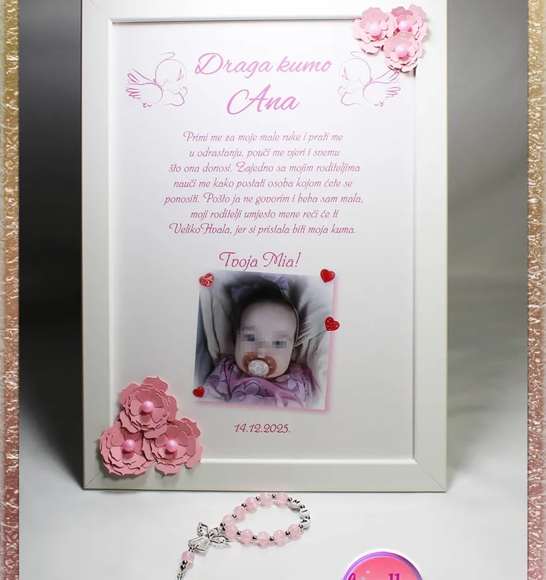 Okviri za kumove – personalizirani poklon