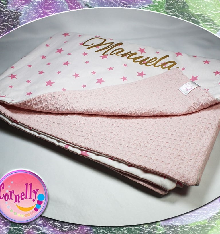 Personalizirana pamučna dekica za bebe s imenom