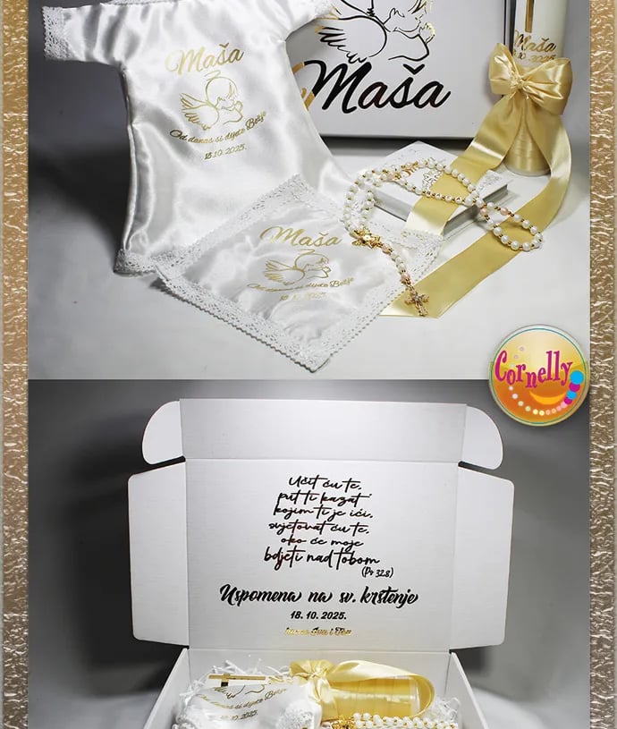 Pokln set za krštenje personalizirani