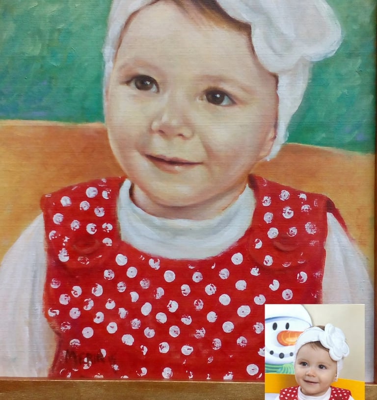Portret na platnu za poklon po narudžbi - Cornellypokloni