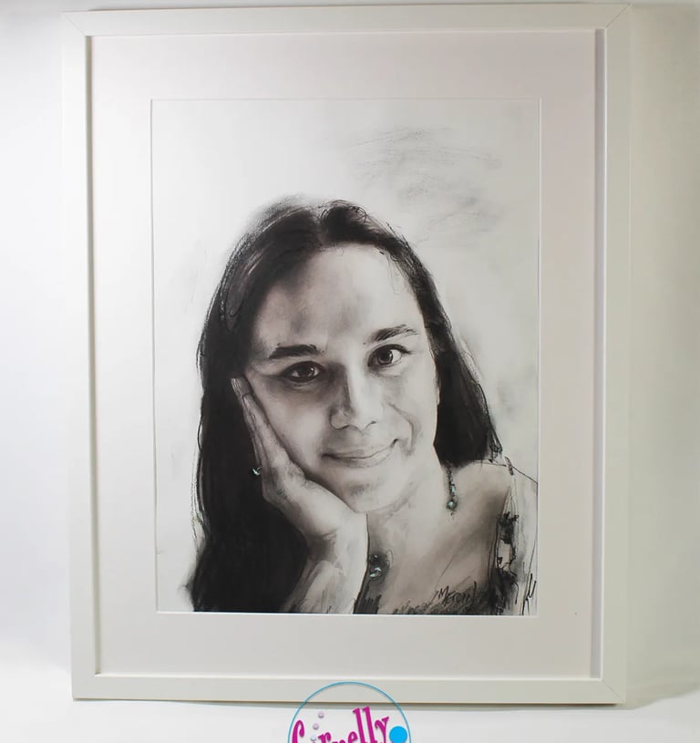 portret po narudžbi, crtež olovkom - Cornellypokloni
