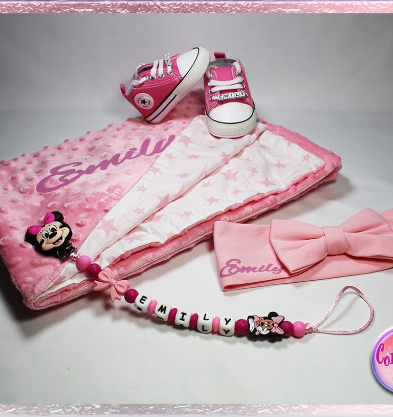 Personalizirana pamučna dekica za bebe s imenom