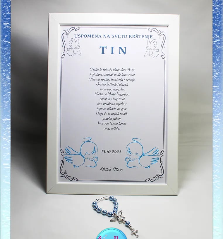 Unikatni okviri za krštenje – trajna uspomena
