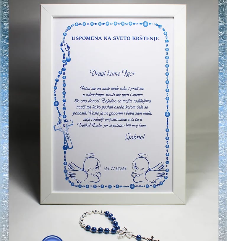 Zahvalni poklon za kumove