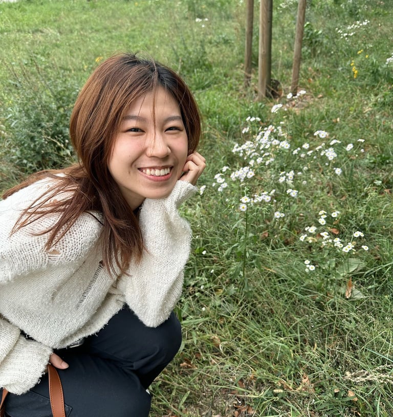 Wincy smiling during musical rehearsal