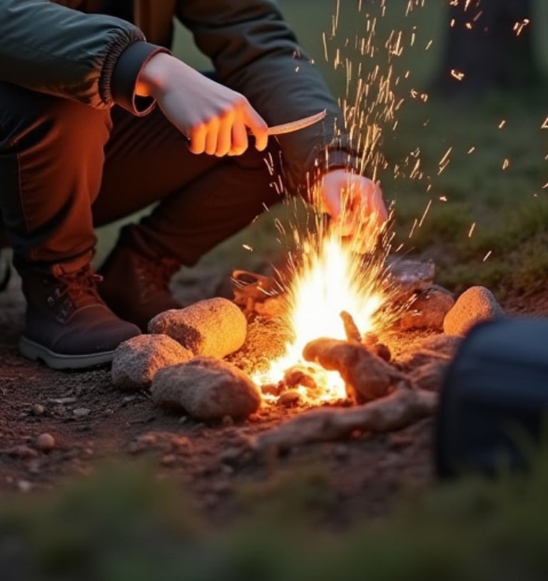 Inicia un fuego de forma rápida y segura. 