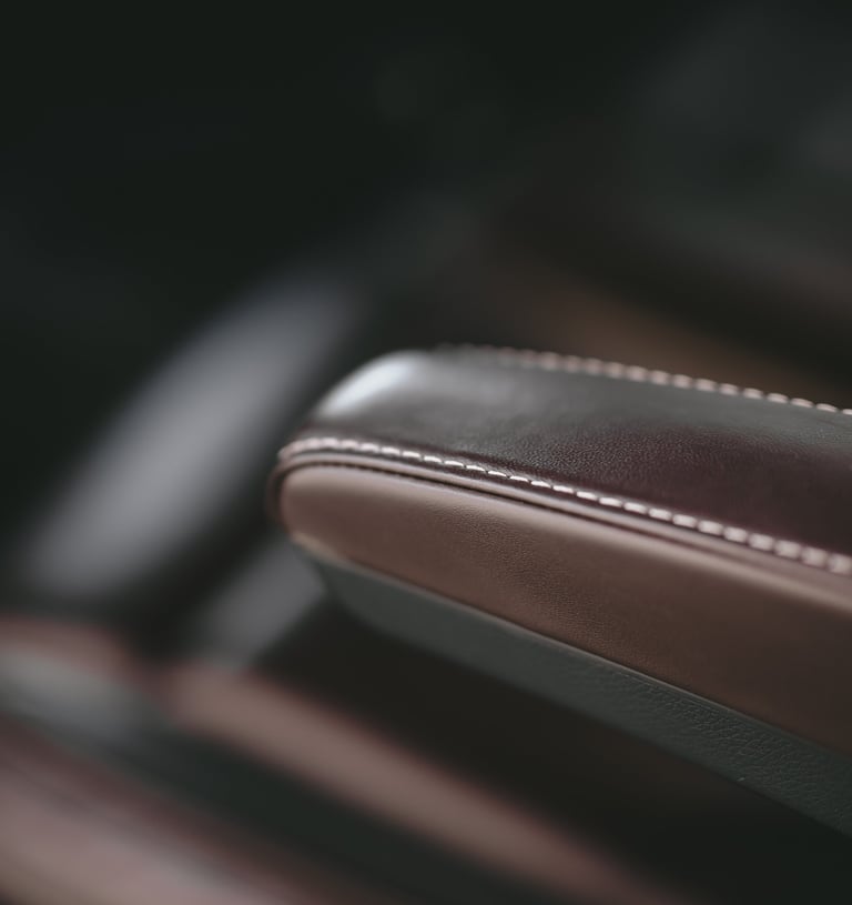 Premium leather seats for white-label chauffeur services