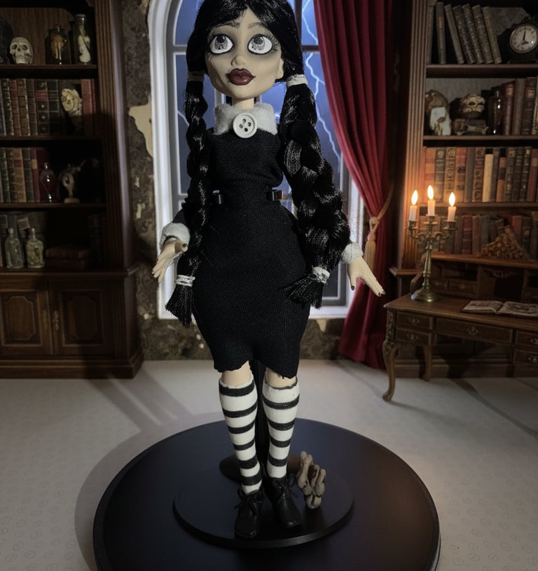Wednesday Addams artist doll