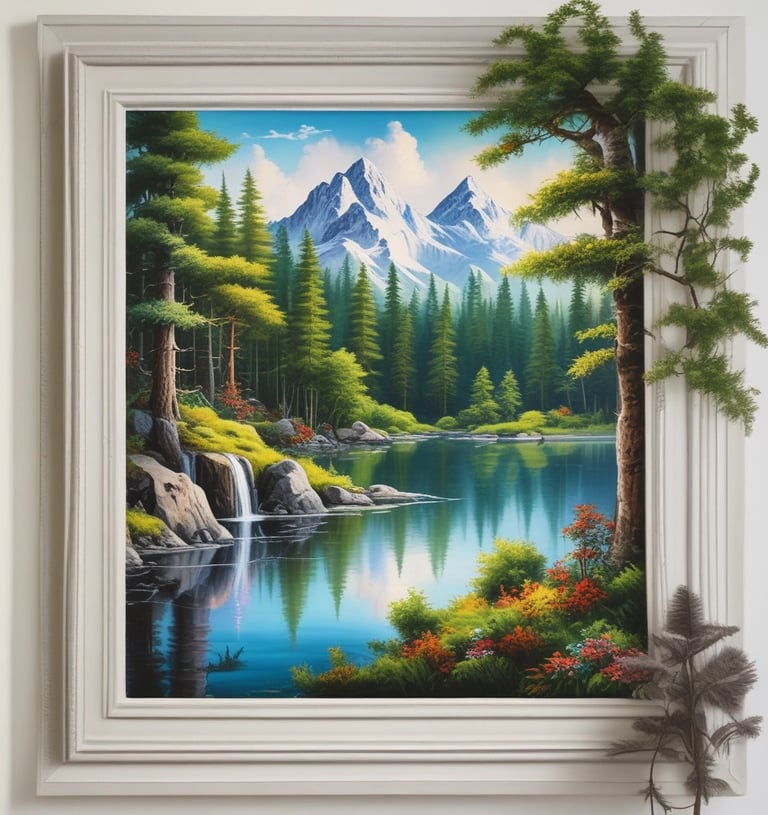 A close-up of textured brushstrokes from an abstract piece.