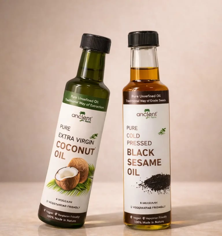 EVCO and Black Sesame Oil Ancient Gift Farm