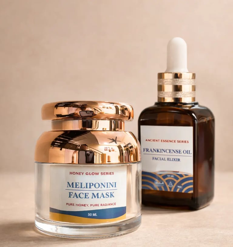 Meliponini Face Mask & Frankincense Oil by Ancient Gift Farm