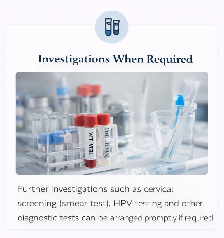 Investigations required