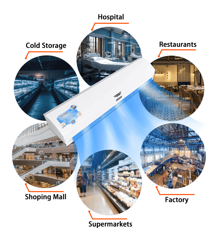 voldam air curtain industrial use
