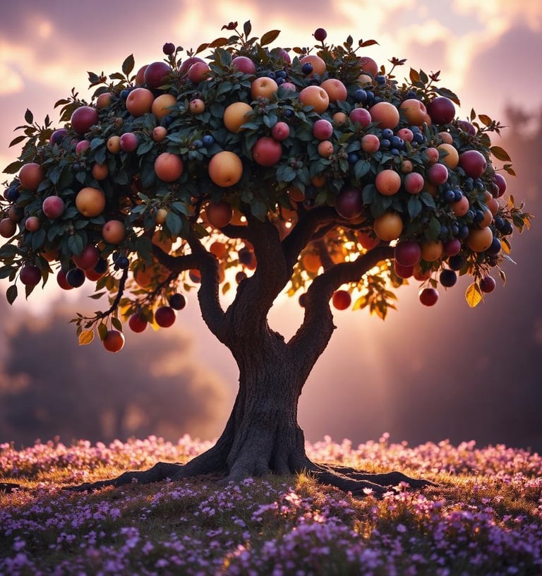 Spiritueller Baum und seine Früchte