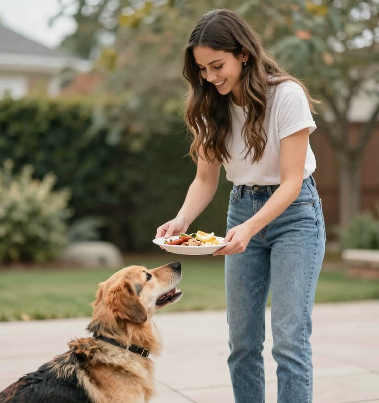 blue and white striped round textile