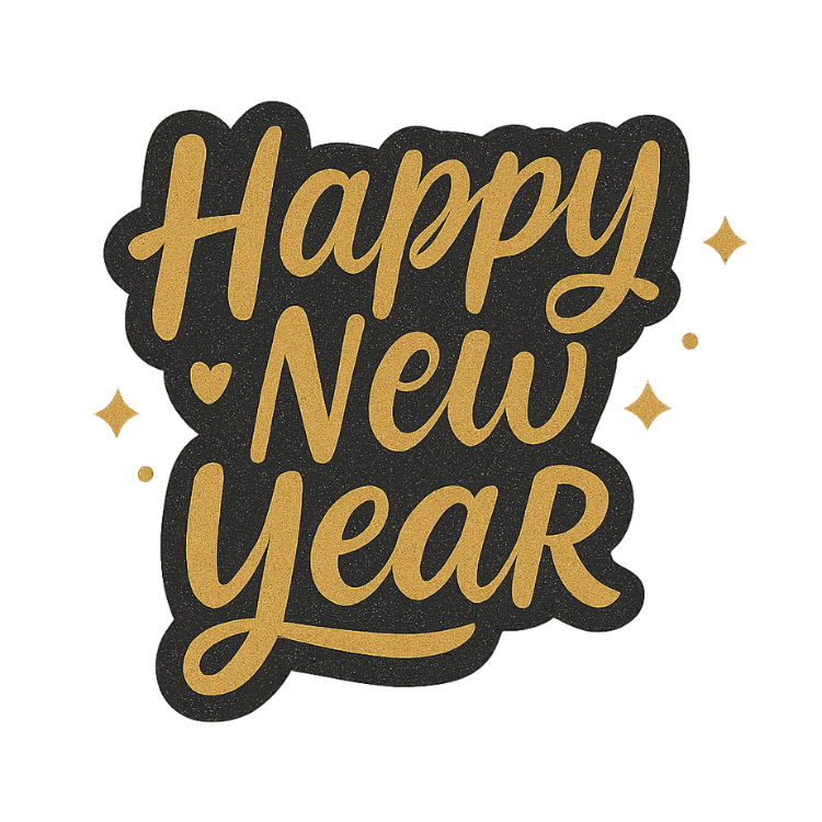 a happy new year's day with a happy new year's day