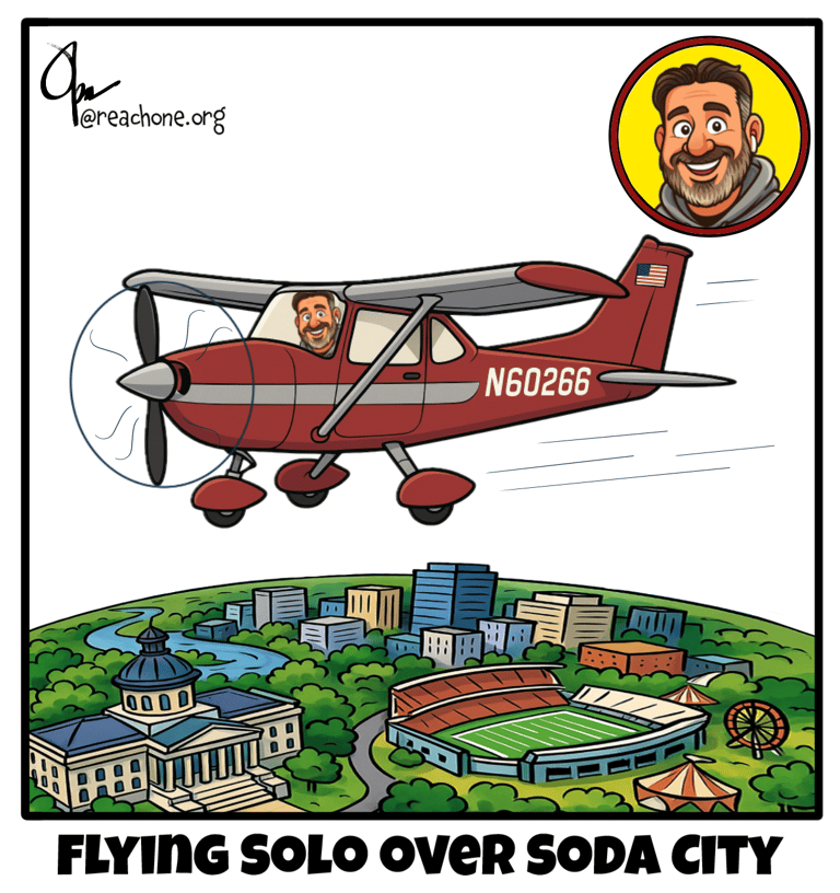 Flying Solo Over Soda City
