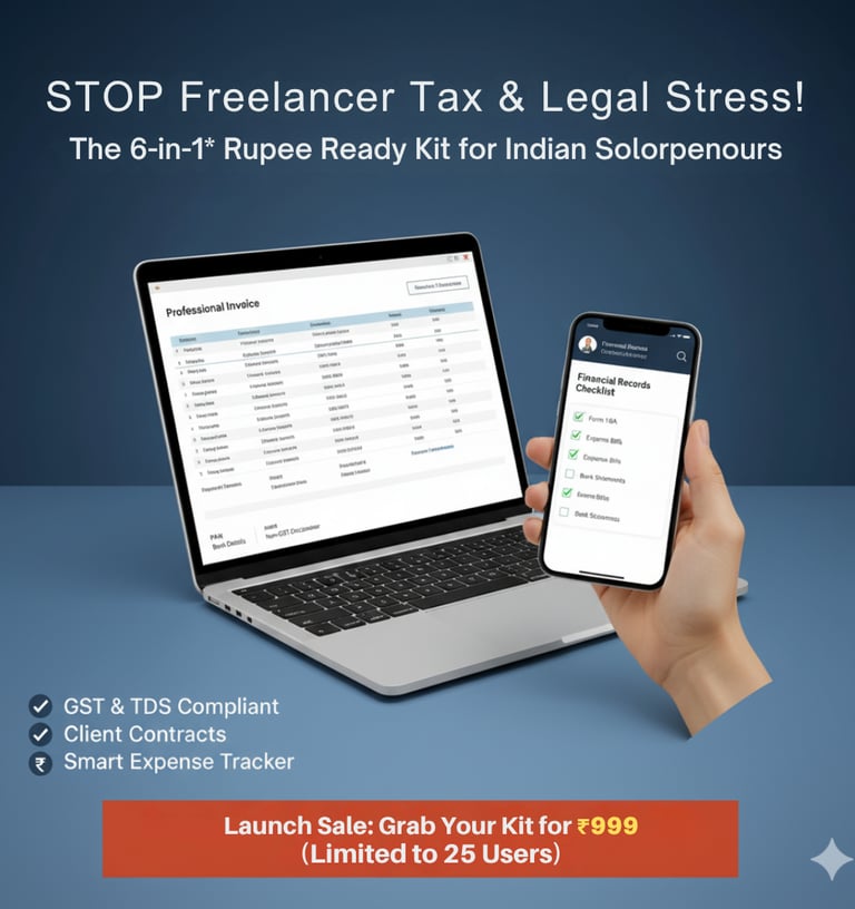 a person holding a phone and a laptop computer