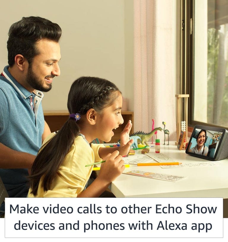 All new Echo Show 8 (2nd Gen, 2021 release)- Smart speaker with 8" HD screen, stereo sound & hands-f