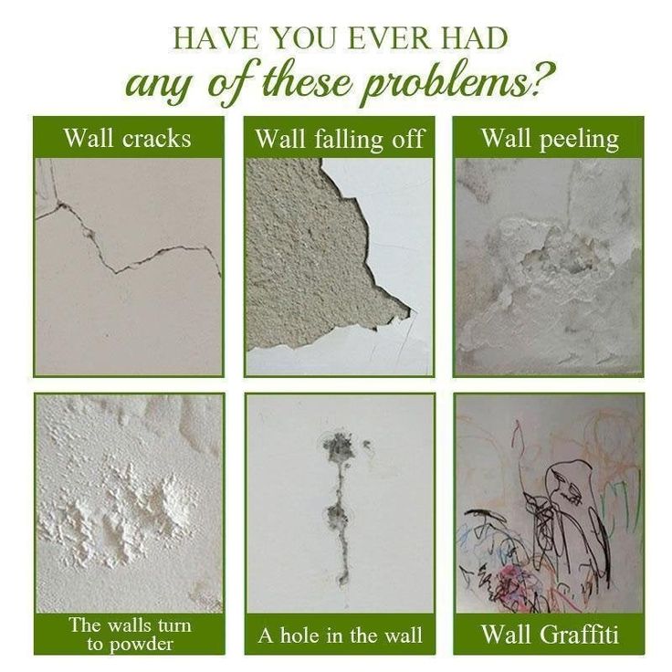 a poster with a picture of a wall that has been damaged